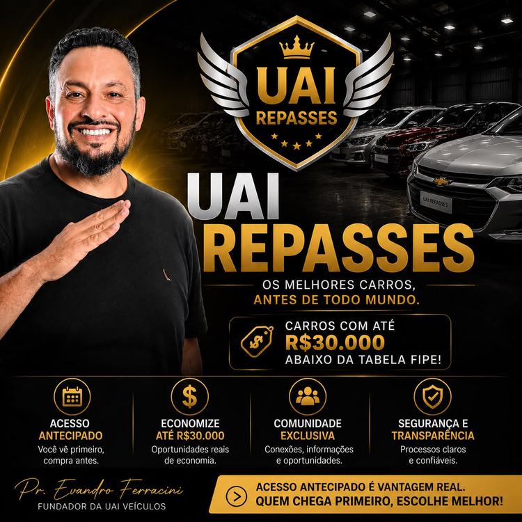 UAI Repasses — Os melhores carros, antes de todo mundo